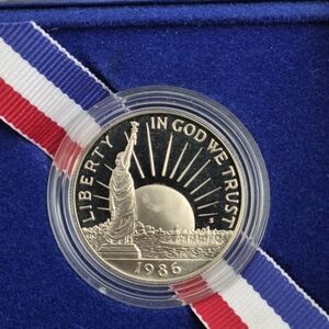 1986 Proof Statue Of Liberty- Ellis Island Commemerative Half Dollar